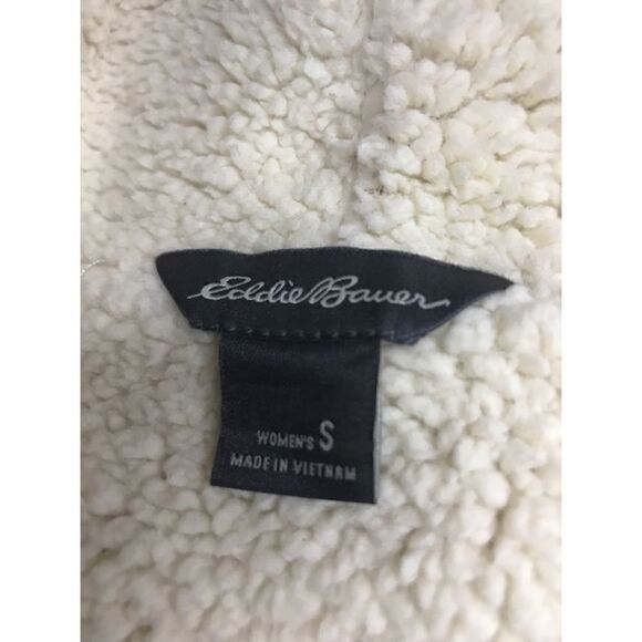 Eddie Bauer Snow Lodge Buffalo Check Faux Shearling Lined Wrap Size Small - Picture 7 of 7